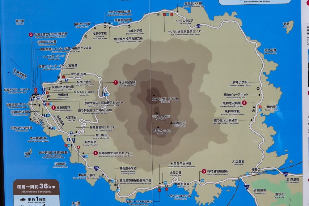 桜島map